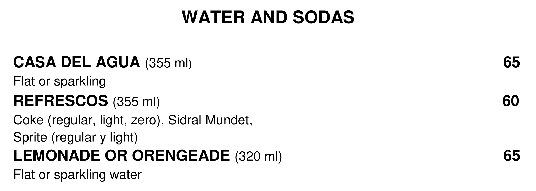 Drinks