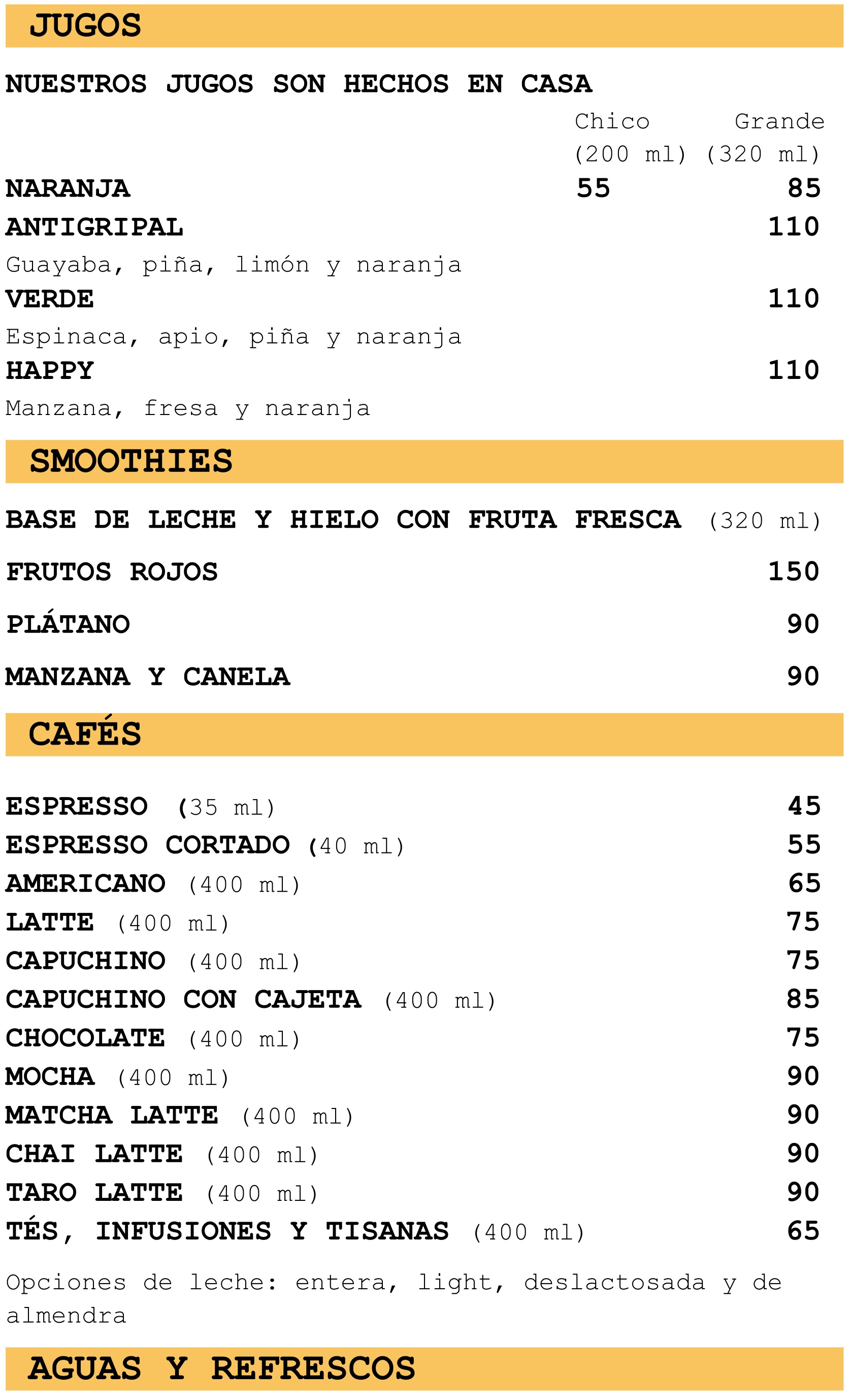 Bebidas